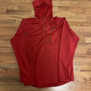 Outdoor Research Men's brick red Vigor Grid Fleece